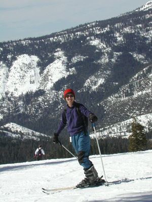 Alvin on ski