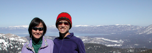 Alvin and Jin at Lake Tahoe