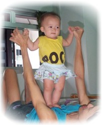 Stepping all over Daddy