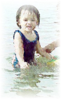 Robyn the water baby