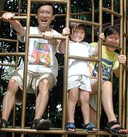 Rare 'birds' in a cage