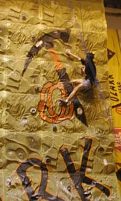 Alvin climbing in Shanghai indoor climbing gym