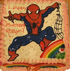 Robyn's Spiderman birthday cake