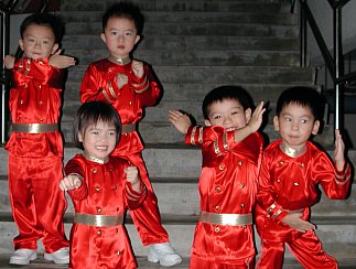 Robyn and her classmates performed The Little Soldiers