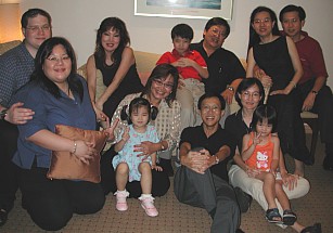 The Scent'al family at Auntie Joanna's birthday party