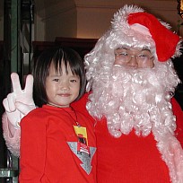 Robyn and Santa