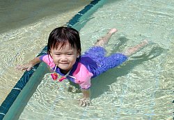 Robyn simply loves swimming