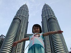 Robyn at the KL Twin Towers