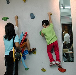 Robyn, the little rock climber