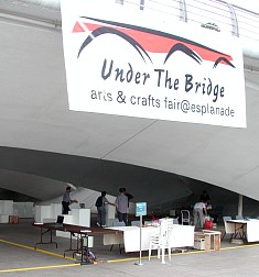 Ceramic Fair under the Esplanade Bridge