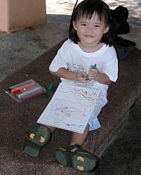 Robyn, the little artist