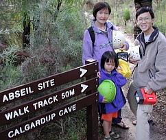 Caving at Calgardup Cave