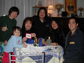 Robyn making breakfast at O'Grady, Fremantle