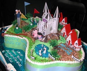 A cake that tells a story of fortune