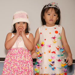 Robyn at the Christmas Dress Contest