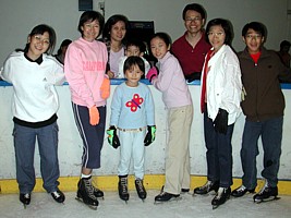Ice skating families