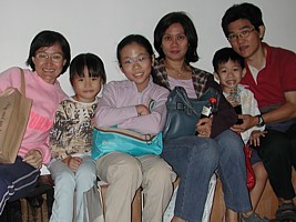 With Soo Ping's family