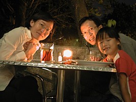 Jin, Robyn and Alvin at Mount Faber