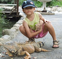 Robyn and reptile monster