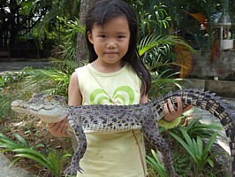 Robyn and Baby Croc