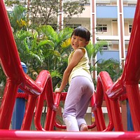 Robyn at the playground