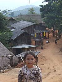 Robyn at Ban Yafu village