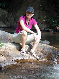 Mummy Jin at Huey Mae Sai Waterfall
