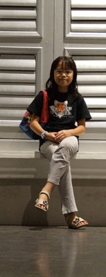 Robyn Yong in the Singapore Museum