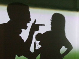 Playful shadow of Alvin and Robyn