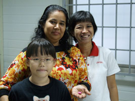 Robyn with teacher and VP Ms Ng Siew Choo