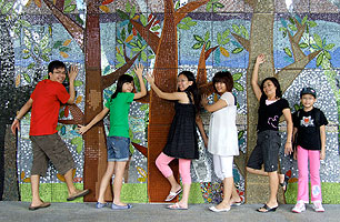 Bing Quan, Mei Jia, Mellisa, Mei Yen, Kwee Foong and Robyn at HortPark