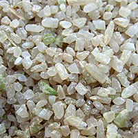 Brown rice after milling