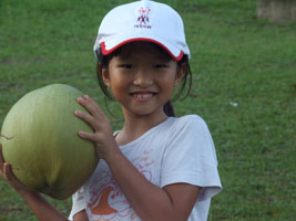 Joey Tai and coconut