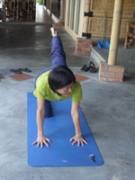 Jin the yoga teacher