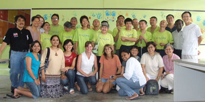 Clay art workshop participants at SAVH