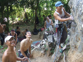 Climbing with Kung, Kai and Kee Seng
