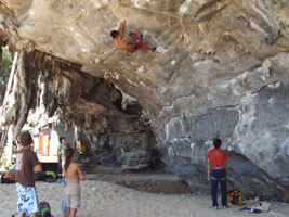 Strong Korean climber