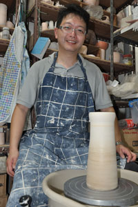 Simon at Clay-Street Pottery Studio