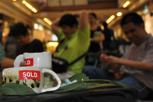 Sold Mugs and Visually Impaired Potters
