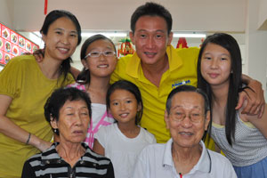 Granny and Granpa with Uncle Jeff's family