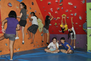 All the surrounding walls are climbable