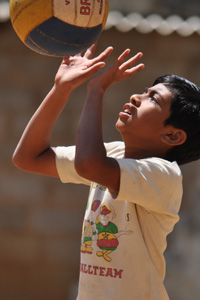Thanks to DKP, Seenu and his friends get to play volleyball every weekend.