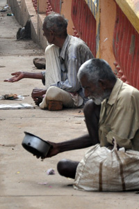 Beggars at Sringeri