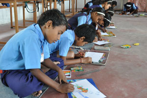 Arts was specially adored in Babuline as it has the help and attention of an art teacher.