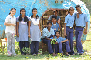 This combined team of digital photographers went around the village shooting. 