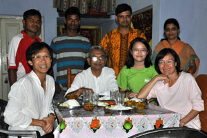 Arindam invited us over for a wonderful dinner cooked by his beautiful wife.