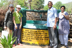 This well was donated by a Mr Gupta in memory of his late wife and son.