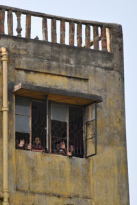 As we walked off to the cars, they waved at us happily. We wish them the very best under the care of Art of Living.