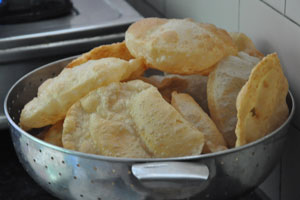 Homemade puri by Robyn