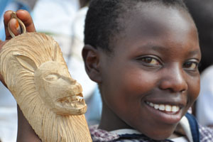 African wood sculpture is a good livelihood skill.